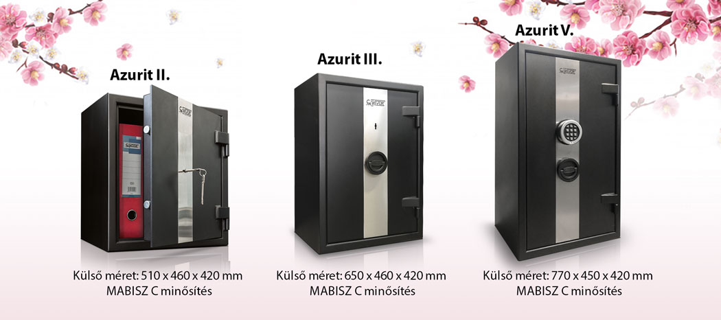 Azurit széfek termékcsalád
