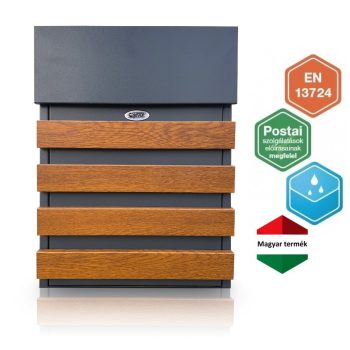 Trezor Postaláda Four-Lines Fadekor Antracit-Arany tölgy