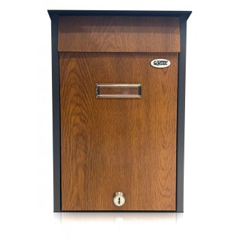 Trezor Postaláda Posta I.Fadekor Antracit-Arany tölgy
