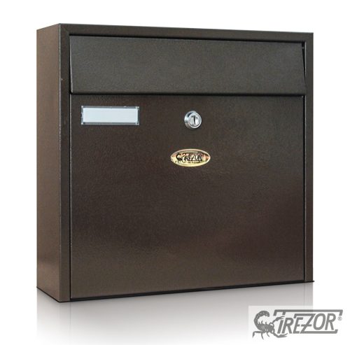 Trezor Postaláda Kültéri fekvő barna