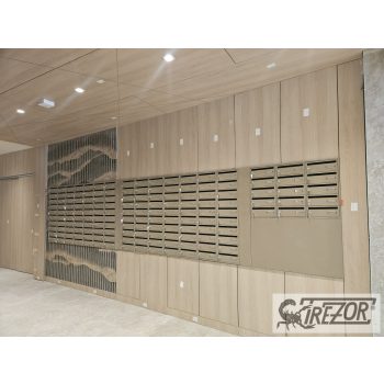 Társasházi (lakópark) fekvő postaládák