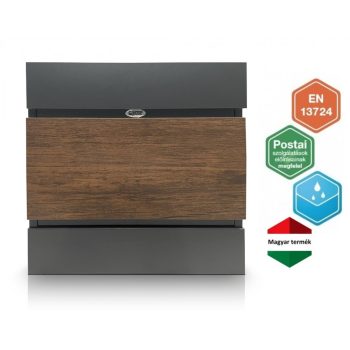 Trezor Postaláda Fence Design II. Fadekor  Antracit-Dió