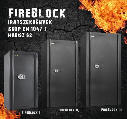 Trezor Iratszekrény tűzálló Fire Block "60" II. 